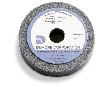 Grinding Wheel for Dumore Series 57 Tool Post Grinders | 2 1/2" Diameter, 1/2" Thick, 1/2" Hole, Code 3 | Dumore 774-0193