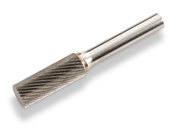 Dumore Rotary File (Carbide Bur) R877-0045 for Dumore Grinders | 1/4" Shank, Cylindrical, 3/8" Cutting Diameter, 1" Cutting Length