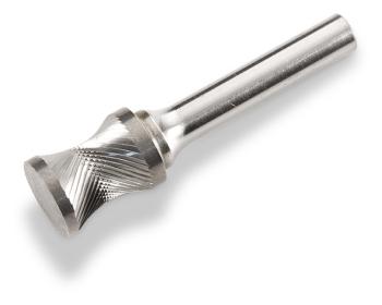 Dumore Rotary File (Carbide Bur) R877-0062 for Dumore Grinders | 1/4" Shank, Concave, 1/2" Cutting Diameter, 3/8" Cutting Length