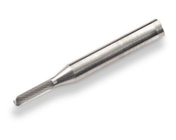 Dumore Rotary File (Carbide Bur) R877-0046 for Dumore Grinders | 1/4" Shank, Radius End Cylindrical, 1/8" Cutting Diameter, 1/2" Cutting Length